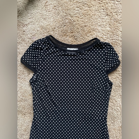 Joseph Ribkoff Women’s Size 10 Polka Dot Ruffle Hem Summer Event Beach Vacation - Picture 3 of 8